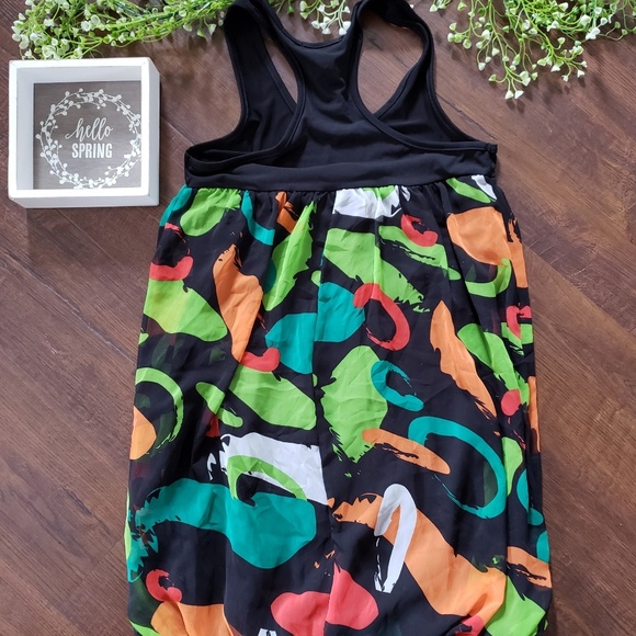 Body Cental Color Splash Spring Racerback Tunictop - Picture 3 of 3